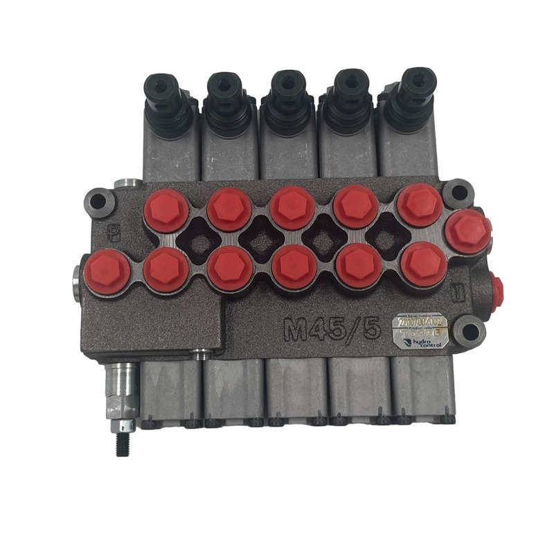 Válvula direccional de monobloque de 5 bobinas para rendimiento y durabilidad