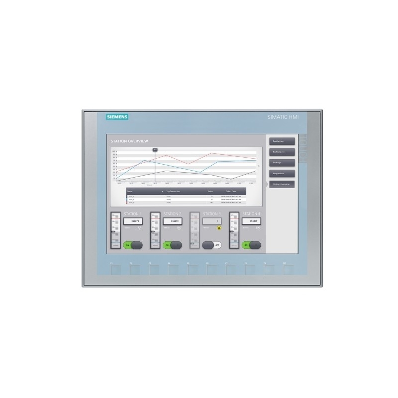 SIMATIC HMI KTP1200 Panel básico tecla/toque de operación 12&quot; TFT Display 100% original