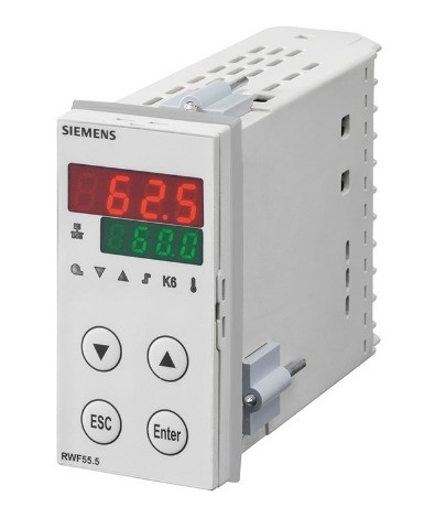 Calderas de calefacción con regulador de presión de transistores de la serie RWF55 de SIEMENS