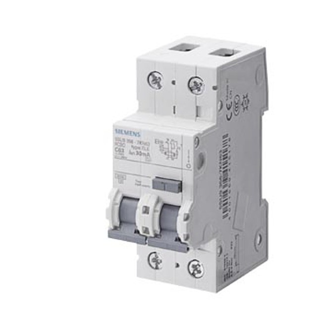 5SU9 1 N C20 6KA 30MA RCBO AC Miniatura Corriente Residual Interruptor de circuito 5SU93561KK20 SIEMENS